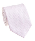Lilac Scallop Texture Silk Tie