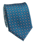 Teal Medallion Silk Tie