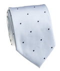 Light Blue Polka Dot Silk Tie