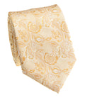 Yellow Paisley Silk Tie