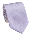Lilac Tonal Paisley Jacquard Silk Tie