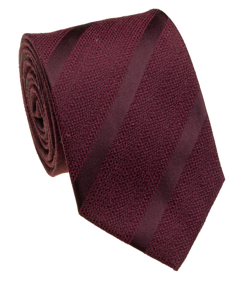 Wine Silk Jacquard Tie — Style 9013C