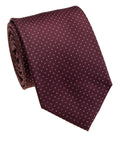 Wine Silk Jacquard Tie — Style 9015C