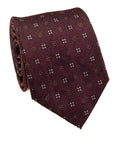 Wine Silk Jacquard Tie — Style 9029A