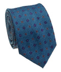 Forest Green Geometric Foulard Silk Tie — Style 9029C