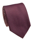 Wine Silk Jacquard Tie — Style 9092A