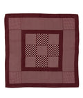 Wine Crepe Silk Bandana Pocket Square