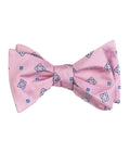 Pink Medallion Self-Tie Bow Tie