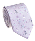 Lavender Floral Silk Tie