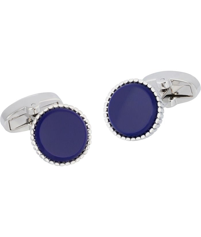 Silver Sodalite Cufflinks