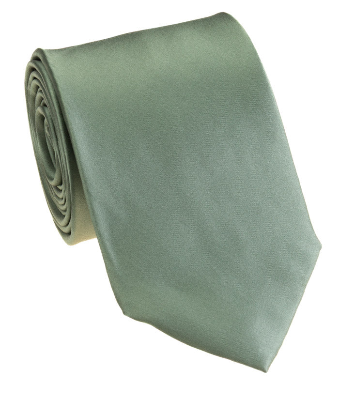 Sage Green Satin Tie
