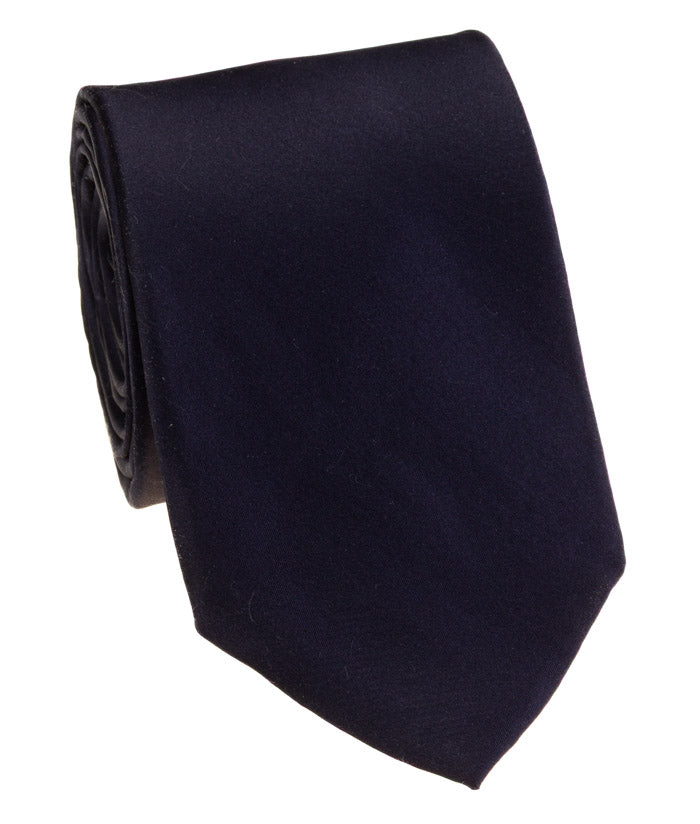 Dark Navy Satin Tie