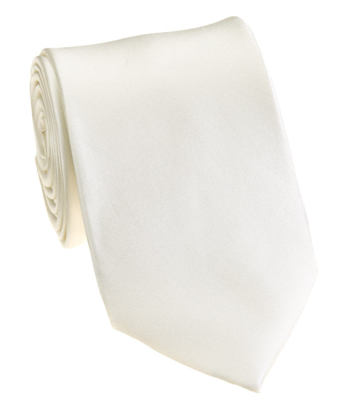 White Satin Tie
