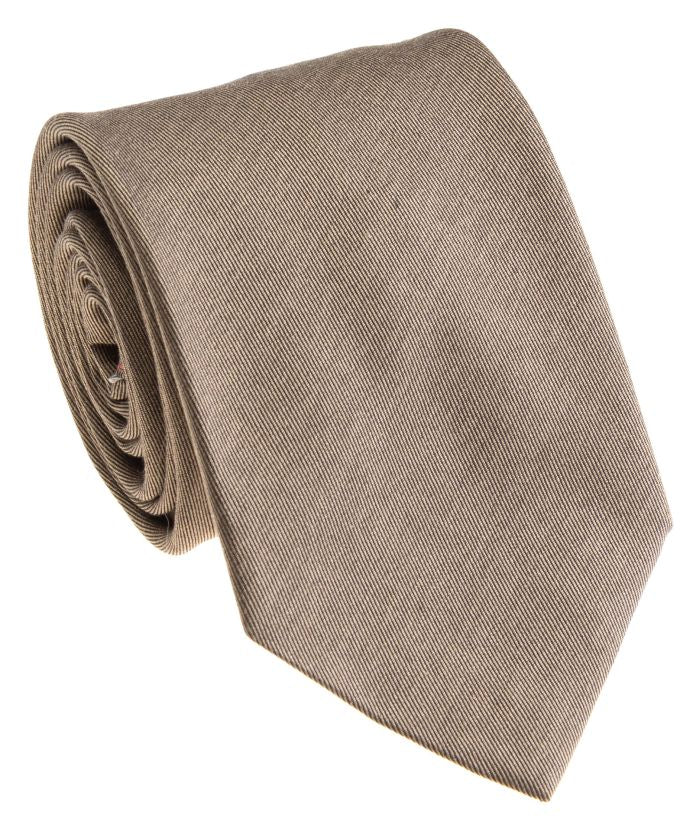 Brown Shappe Silk Necktie