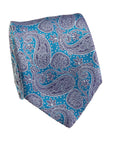 Teal Solid Silk Necktie