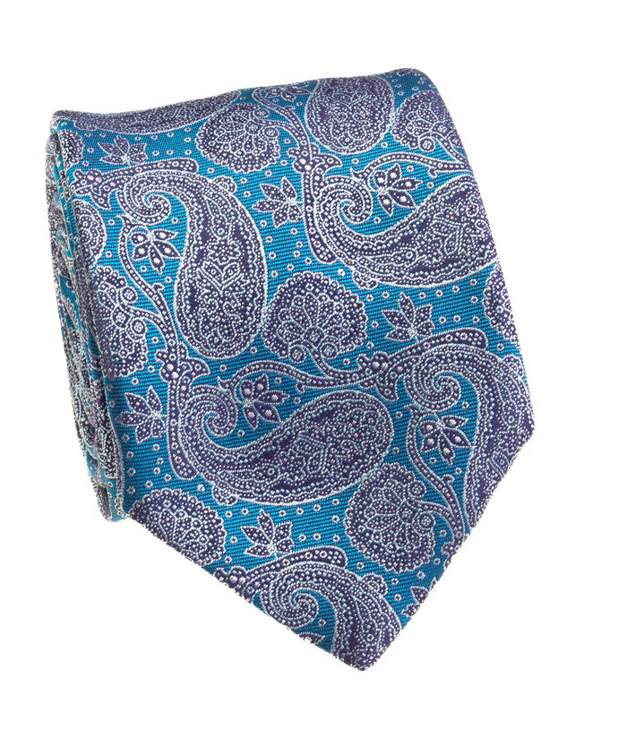 Teal Solid Silk Necktie