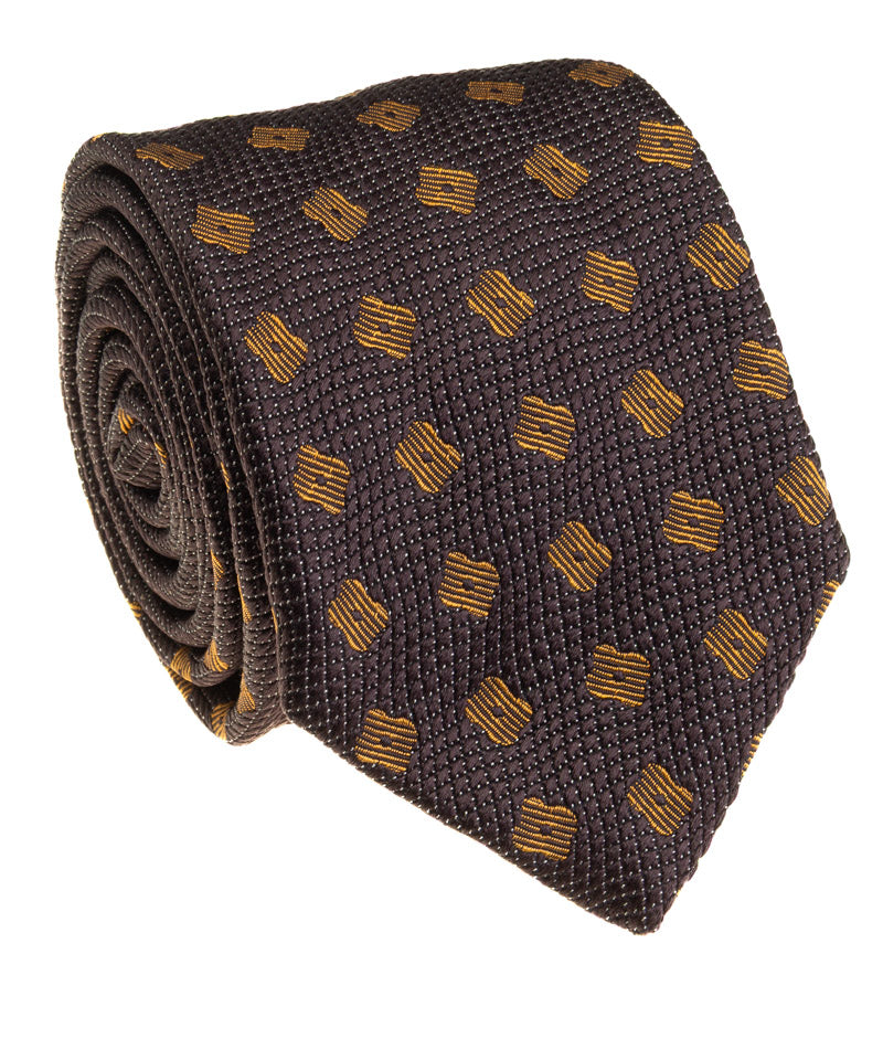 Chestnut Brown Solid Silk Necktie