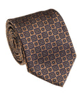 Espresso Brown Solid Silk Necktie