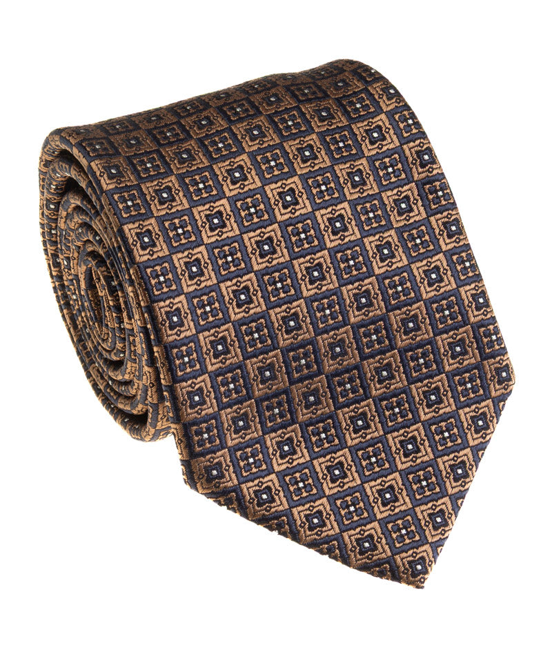 Espresso Brown Solid Silk Necktie