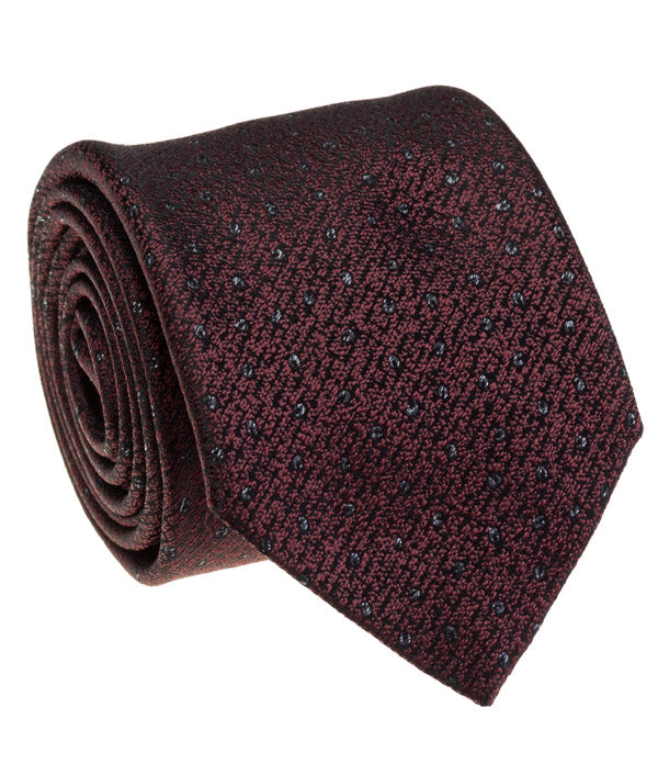 Wine Lurex Silk Necktie