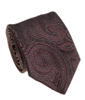 Wine Silk Lurex Necktie