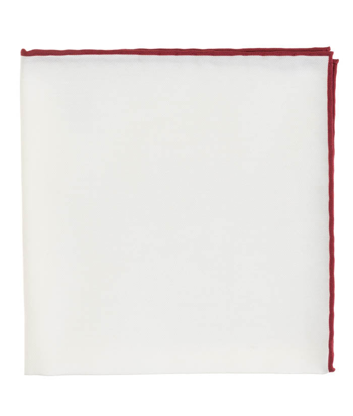 Wine Cotton Pocket Square