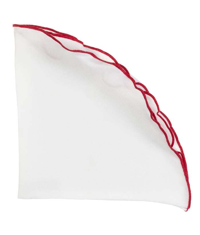 Wine Silk Twill Pocket Round