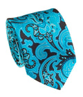 Blue Silk Satin Tie