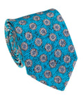 Turquoise Solid Silk Necktie