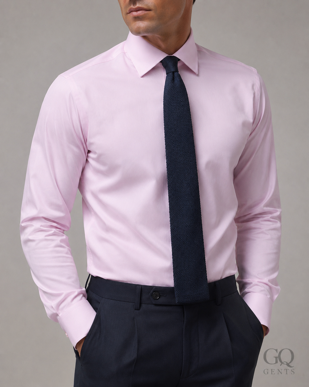 Pink Contemporary Fit Shirt — Regular Cuff (Proper Collection)