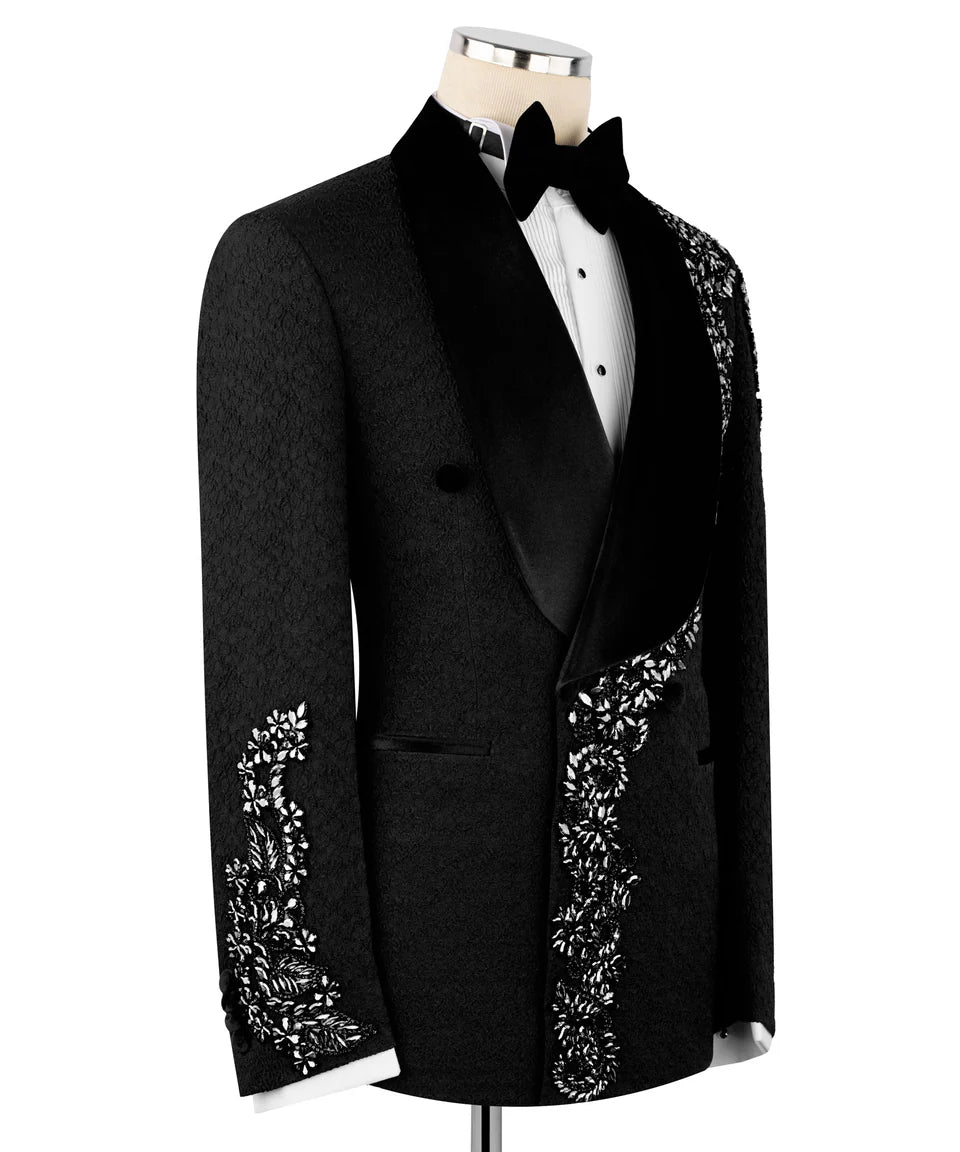 Embroidered Evening Suit