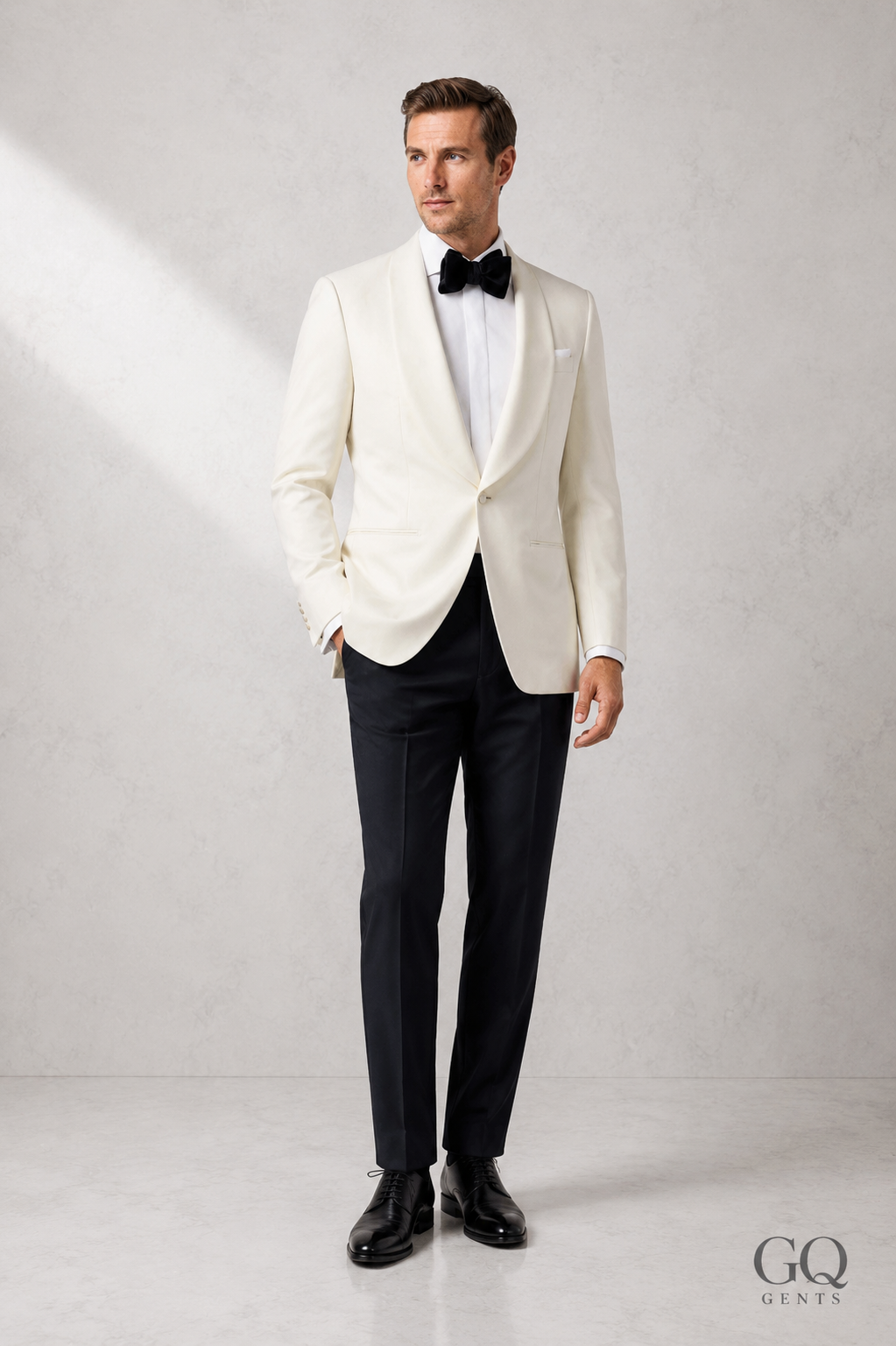 Ivory Shawl Collar Dinner Jacket