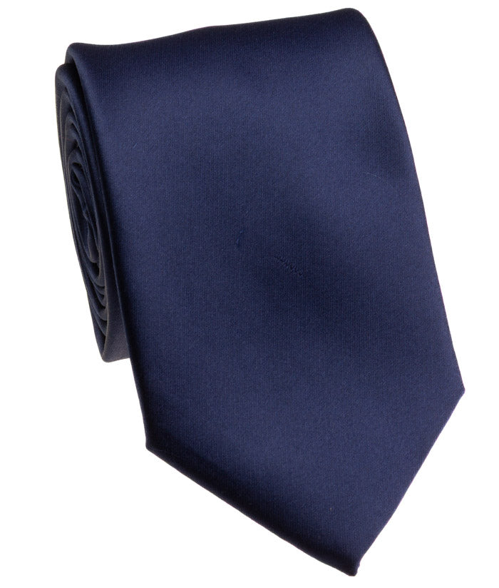 Navy Satin Tie