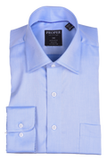 Blue Classic Fit Shirt – Regular Cuff (Wrinkle-Free Cotton)