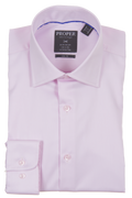 Pink Slim Fit Shirt – Regular Cuff (Wrinkle-Free Cotton)