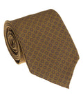 Olive Floral Medallion Silk Tie
