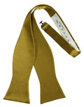 New Gold Satin Bow Tie