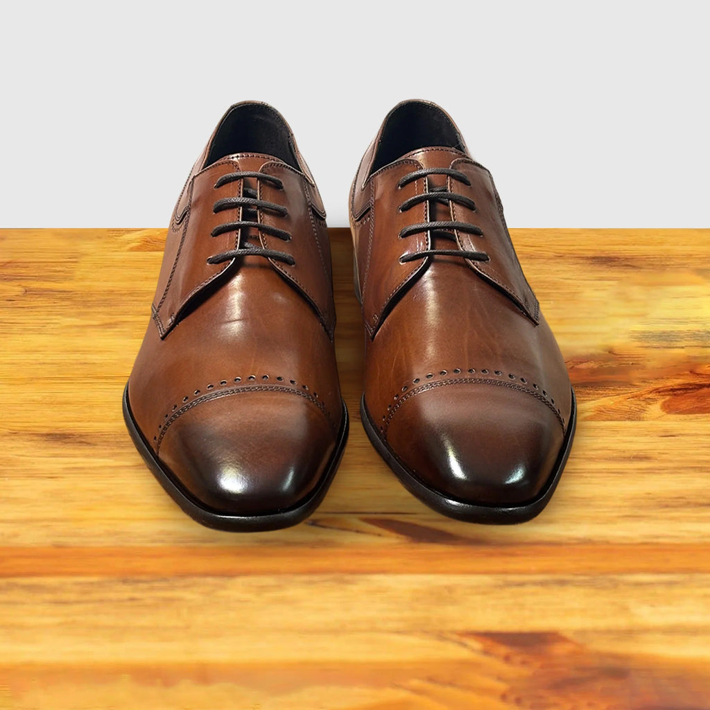 Gaggio Parma Calf Cap-Toe Oxford - Mahogany