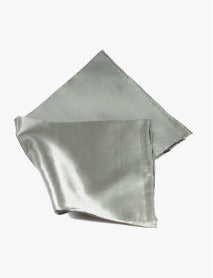 Charcoal Solid Silk Pocket Square