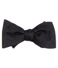 Black Tonal Paisley Self-Tie Bow Tie