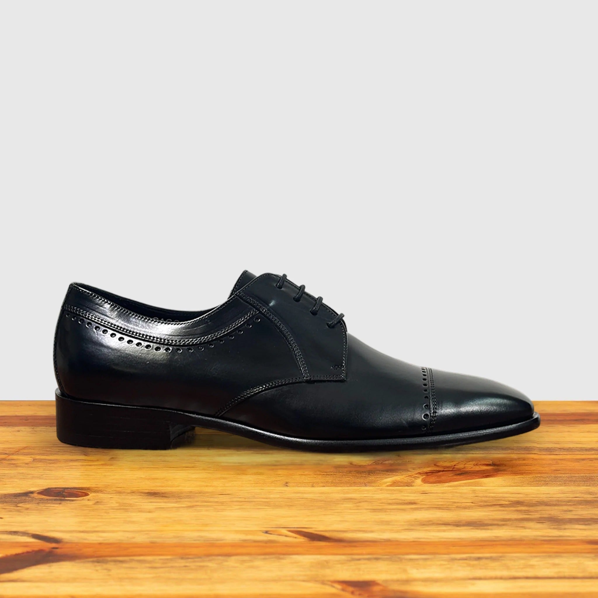 Gaggio Parma Calf Cap-Toe Oxford - Black