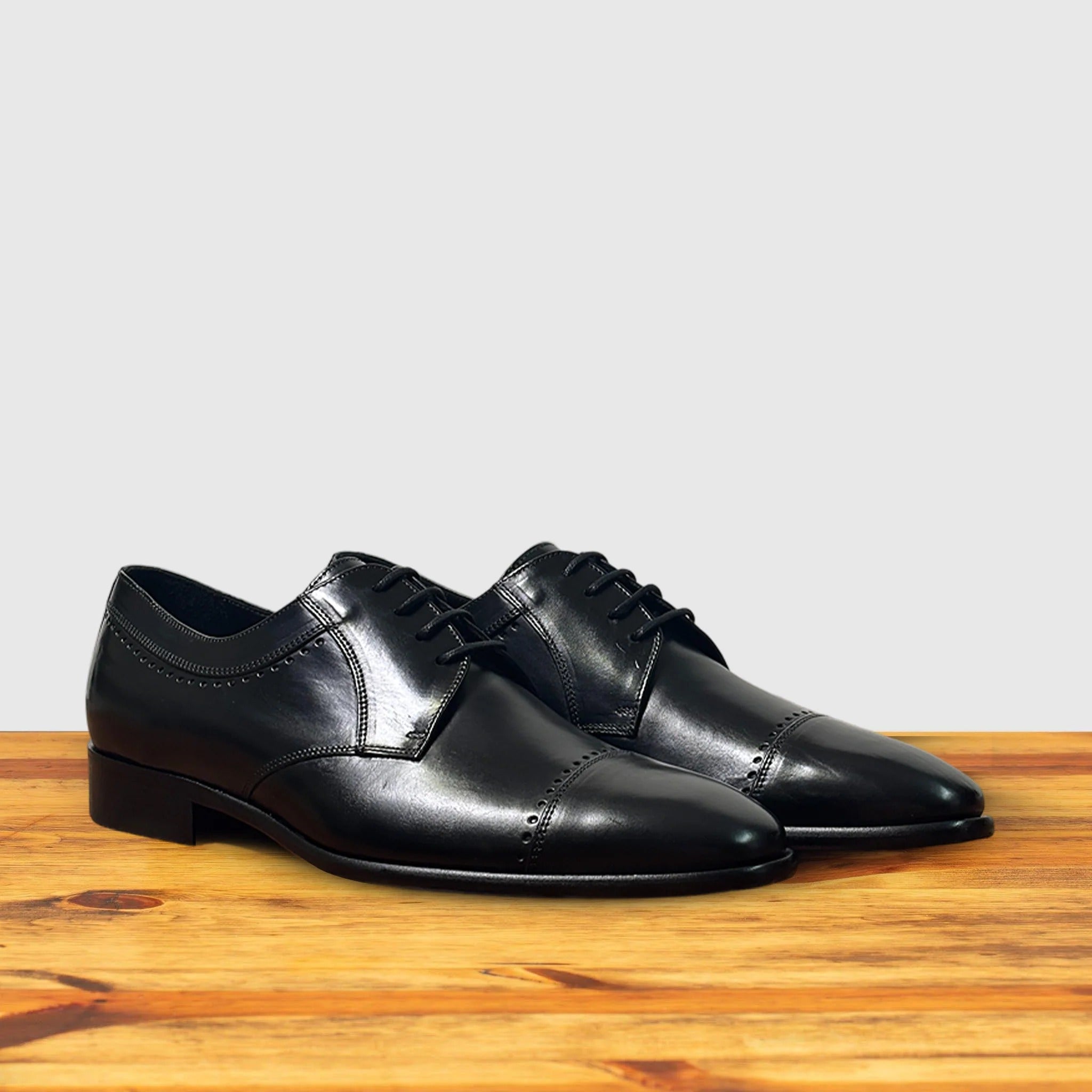 Gaggio Parma Calf Cap-Toe Oxford - Black