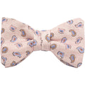 Blush Scattered Paisley Self-Tie Bow Tie