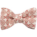 Cream & Rose Gradient Medallion Self-Tie Bow Tie