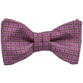 Mulberry & Pink Micro Medallion Self-Tie Bow Tie