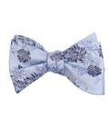 Navy & White Floral Medallion Pre-Tied Self-Tie Bow Tie