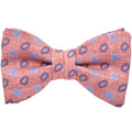 Watermelon & Cobalt Teardrop Paisley Self-Tie Bow Tie