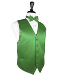 Kelly Satin Tuxedo Vest — Full Back