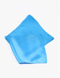 Aqua Solid Silk Pocket Square
