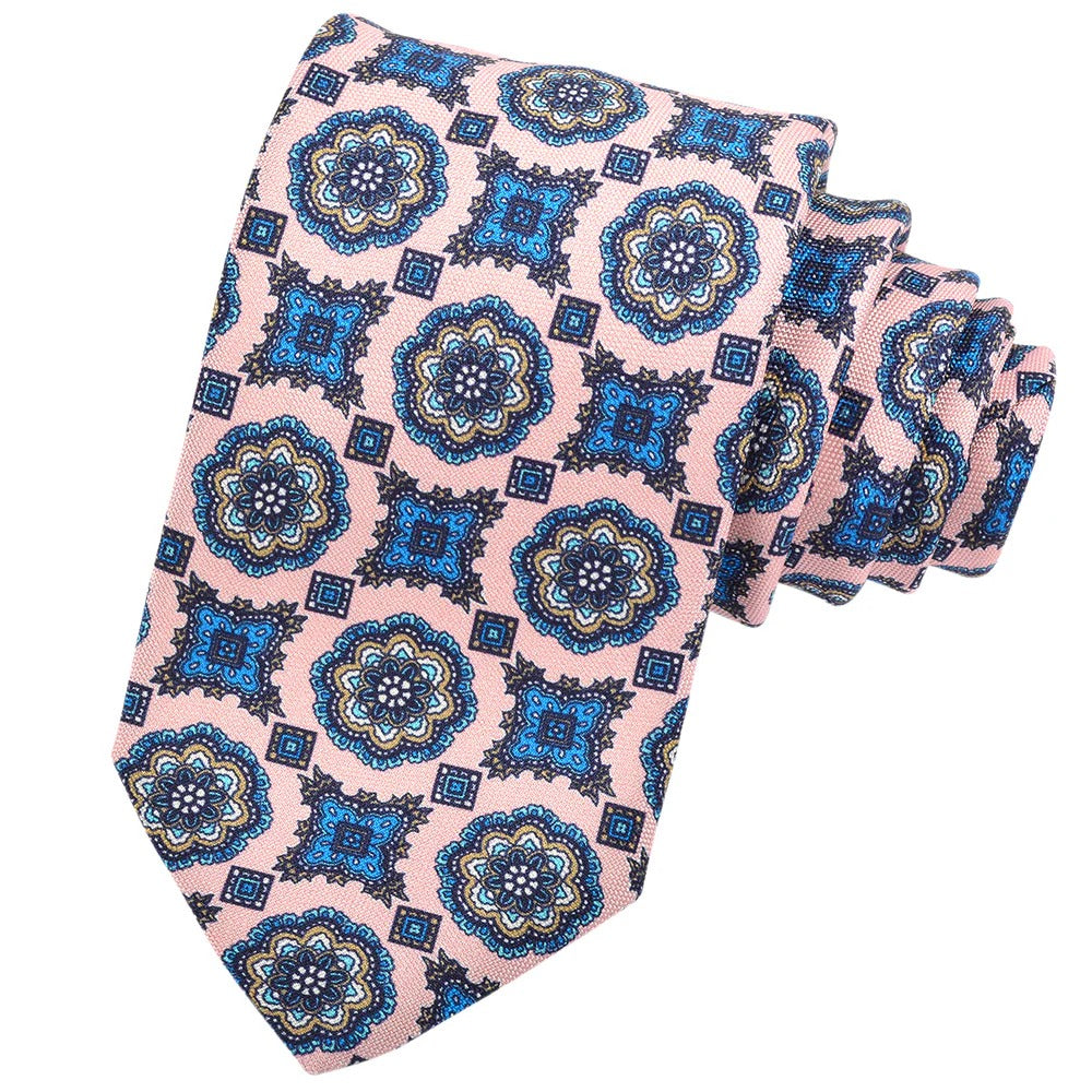 Kaleidoscopic Printed Italian Silk Tie